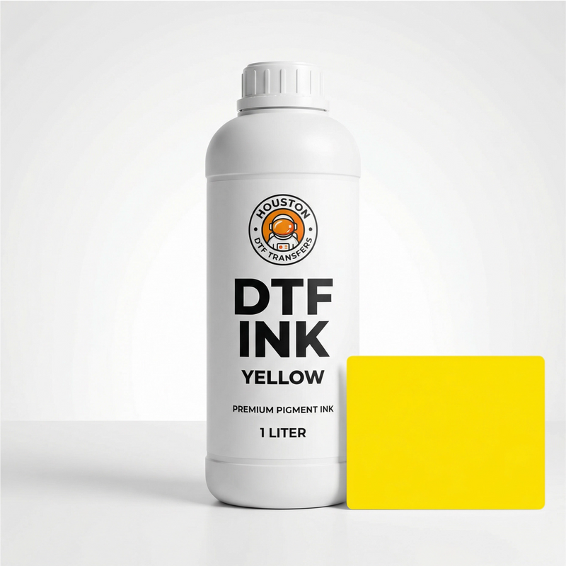 Load image into Gallery viewer, DTF yellow ink 1 liter bottle - Premium pigment yellow ink for DTF printing by Houston DTF Transfers