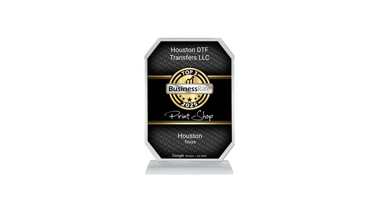 Top 3 Print Shop in Houston 2025 - BusinessRate Award - Houston DTF Transfers