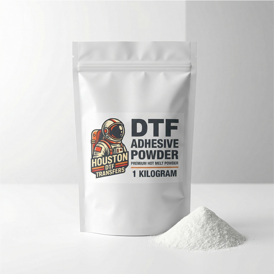 DTF adhesive powder 1 kilo bag - Premium hot melt powder for DTF printing by Houston DTF Transfers