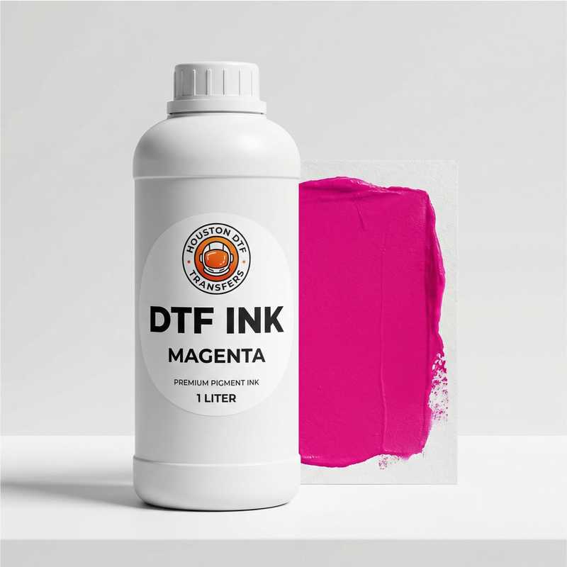 Load image into Gallery viewer, DTF magenta ink 1 liter bottle - Premium pigment magenta ink for DTF printing by Houston DTF Transfers
