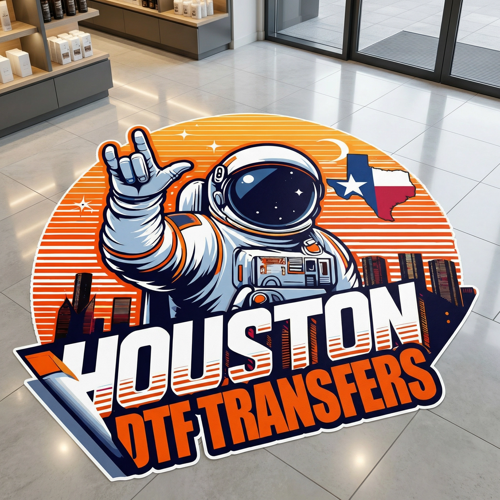 Custom Floor Graphics & Decals Houston TX | Houston DTF Transfers