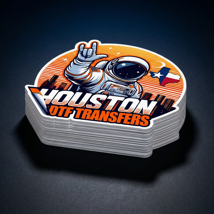 Direct Transfer Sticker Custom Die-Cut Vinyl Stickers Houston TX | Houston DTF Transfers